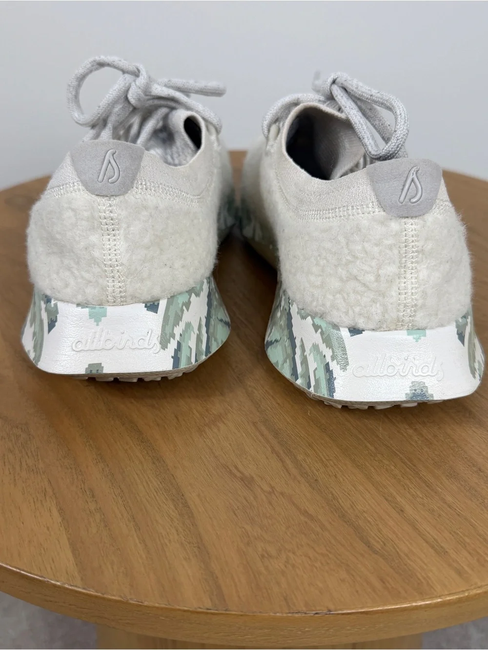 Allbirds Wool Dasher Fluffs Natural Sherpa Camo Detail Running Sneaker Shoe 8